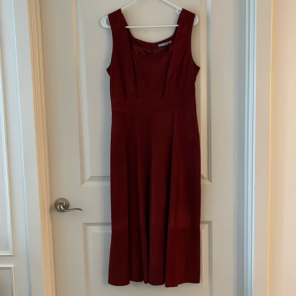 ANTONIO MELANI Dresses & Skirts - Antonio Melani Rust Red Dress in 100% Suede